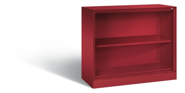 C+P Büroregal Asisto, H915xB1000xT435mm, Farbe: Rubinrot, 2 OH, 140052-000 S10047