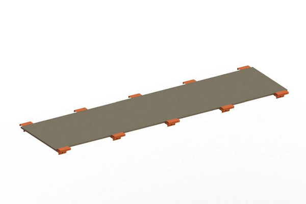 Meta Spanplattenboden 3300x800x19 mm, für Palettenregal MULTIPAL, 20077719