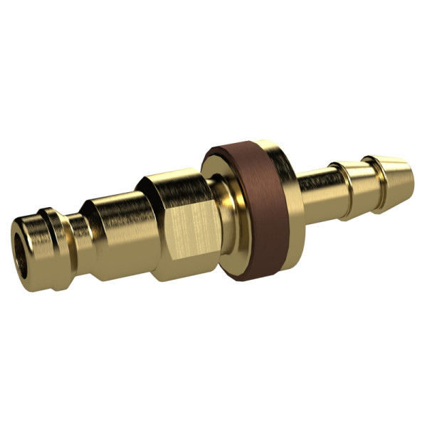 Riegler Unverwechselbare Einstecktülle NW 5, MS blank, Tülle LW 6, braun, 136996