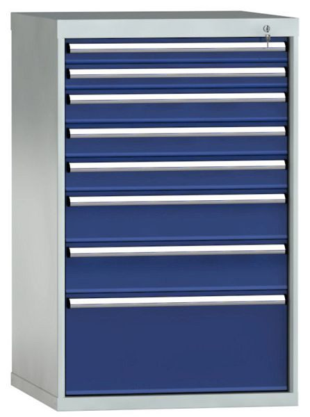 KLW Schubladenschrank 1150 x 725 x 750 mm H x B x T, Einbaumaß: 150 mm, Einteilung: 36x36 Einheiten, EA / 100 kg, SGB1150-08EP-001