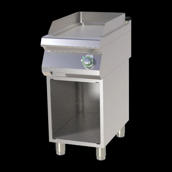 RM Thermik Serie 700, Elektro-Grillplatte mit Unterbau, 400x730x900 mm, glatte Grillfläche verchromt, FTH-C-740E