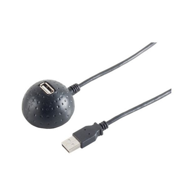 S-Conn USB 2.0 A Verlängerungskabel, schwarz, 1.5m, 13-50017