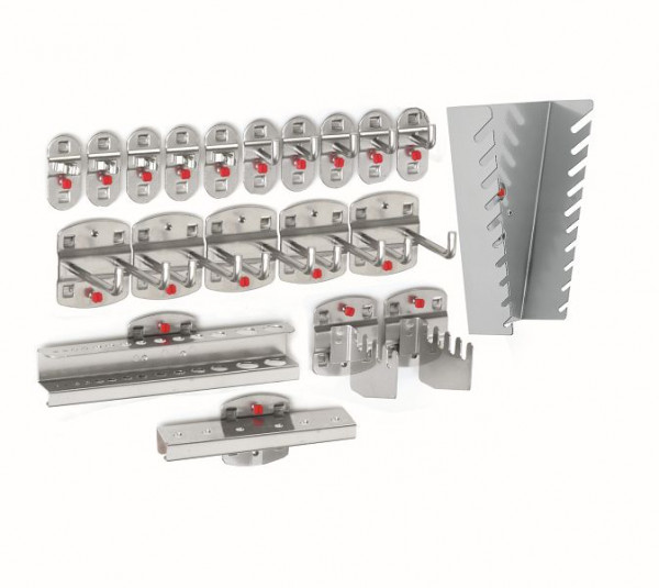 Kappes RasterPlan Werkzeughalter-Sortiment, 20-teilig alufarben, 4027.25.0001