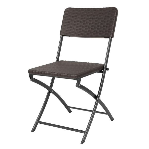 Bolero Rattan Klappstühle Braun, VE: 2 Stück, einfacher Transport, HS558