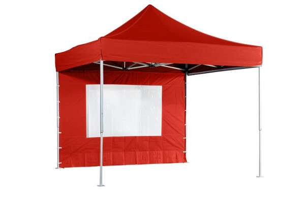 VeroTENT 4,5m Seitenwand Panorama mit Groß-Fenster - rot, v-4,5bp rot