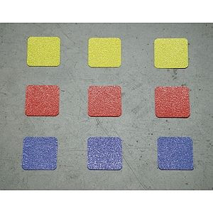 Moedel Rutschhemmit Bodenmarkierungsquadrate, für Staplerverkehr geeignet, Rot, 50x50 mm, 55835