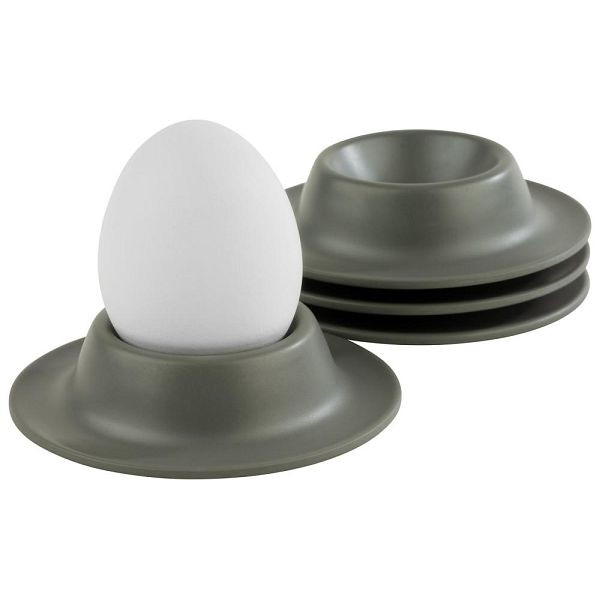 APS Eierbecher, 4er-Set, 8,50 x 8,50, Höhe 4,50 cm, Melamin, grau, 85296