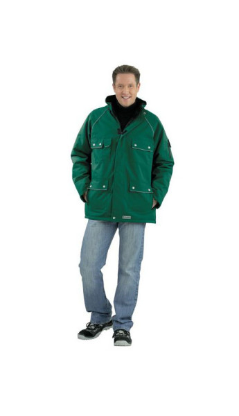 Planam Canvas 320 Winterparka, grün/grün, Größe S, 2191044