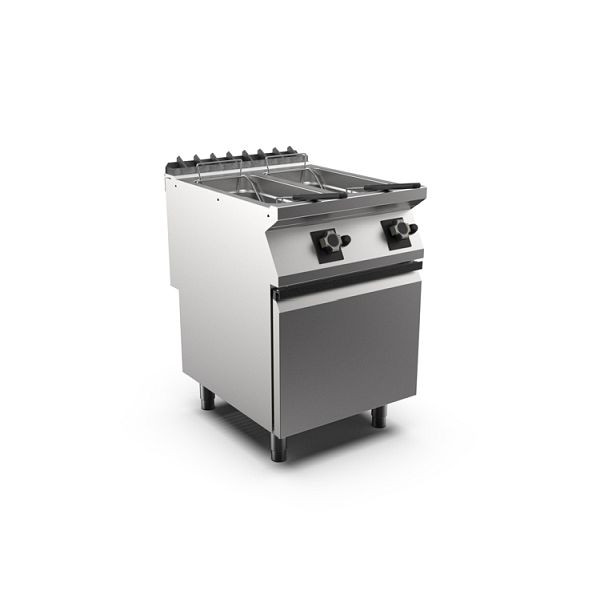 Mareno M1-700 Gasfritteuse 10+10 Liter, mit Tür, 60cm, FR76G10A, 171.402