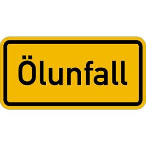 Moedel Ölunfall, Aluminium, reflektierend RA1 (Typ 1), 600x300 mm, 55111