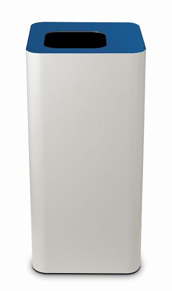 Design-Abfallbehälter PURE ESSENTIAL Weiß, B 385 x T 385 x H 800 mm, 392020