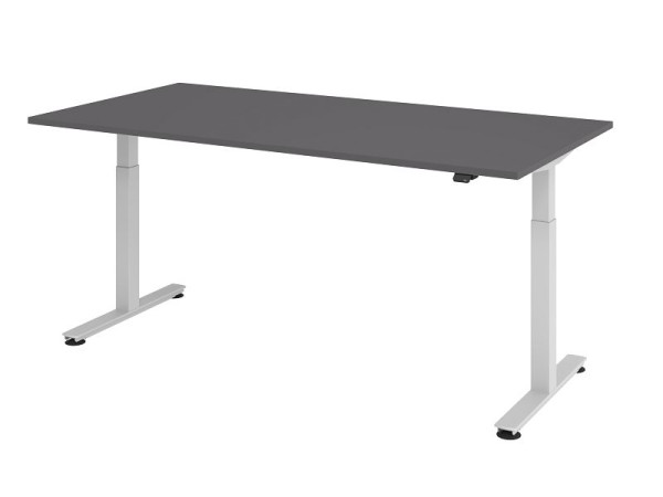 Hammerbacher Sitz-Steh-Schreibtisch elektrisch 200x100cm Graphit, Arbeitshöhe 72 - 119 cm, VXMST2E/G/S