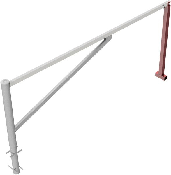 Schake Drehschranke, zum Einbetonieren, feuerverzinkt, lichte Weite: 3000 mm, mit Dreikantverschluss, 413_300F