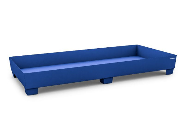 DENIOS Regalwanne zum Unterstellen aus lackiertem Stahl, für Fachbreite 2700 mm, 2680 x 1300 x 343 mm, 328448
