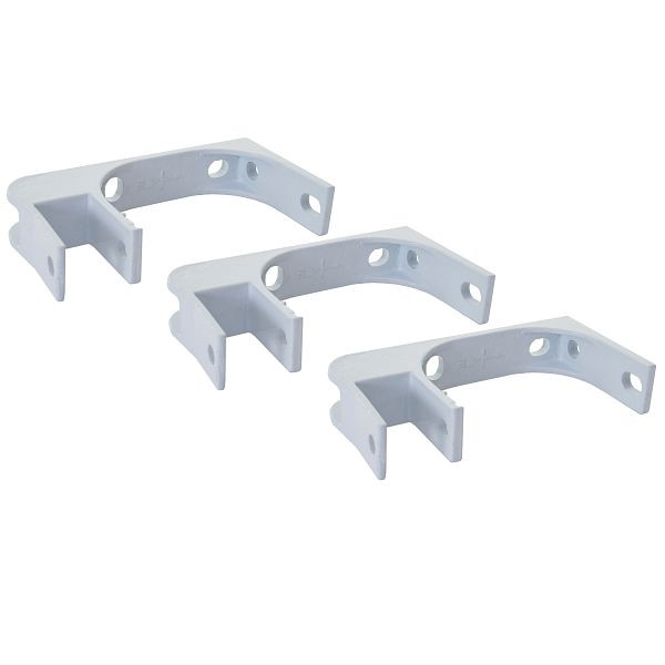 Mendler 3er-Set Deckenhalterung für Markise T790 T791, Wandhalterung Deckenmontage Adapter, 3x58543