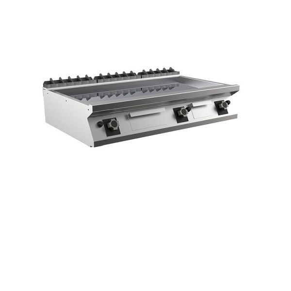 Mareno M1-900 Gasgrillplatte mit glatter Chromplatte, 120cm, 1200(B)x920(T)x250(H)mm, FT912GLCT, 191.226