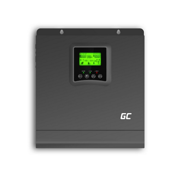 Green Cell Solar Wechselrichter Off Grid Inverter MPPT Ladegerät 24VDC, 2000W, INVSOL03