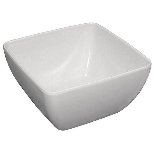 Olympia Kristallon gerundete Schale weiß 19cm, DP144
