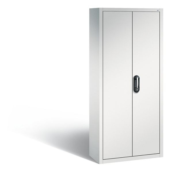 C+P Magazinschrank Serie 13, H1690xB700xT300mm, Farbe: Lichtgrau, Muldengriff, 133413-22 S10050