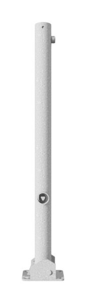 Schake Absperrpfosten Typ 460FU+1 umlegbar, mit Dreikantverschluss, zum Aufdübeln, Ø 60mm, feuerverzinkt, mit 1 Öse, 460FU+1