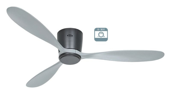 CasaFan Deckenventilator Eco Plano Wood Lack basaltgrau-Massivholz Lack lichtgrau 0 - 10 V, 3132971