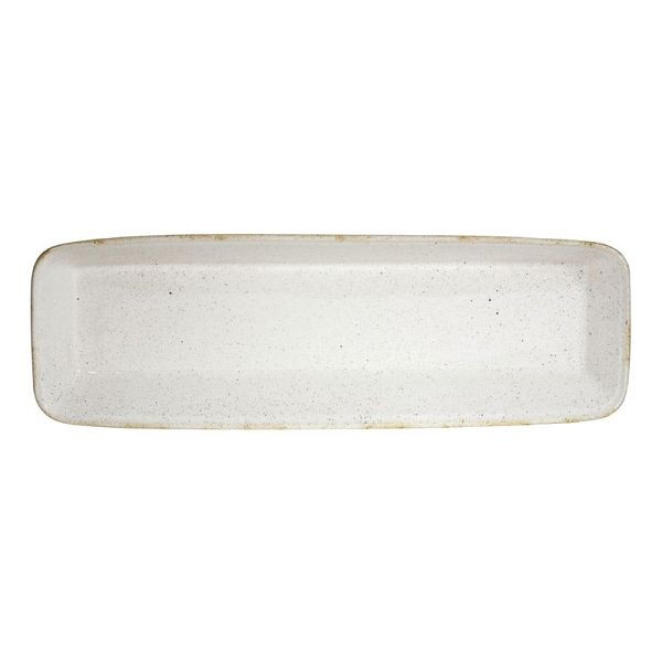 Churchill Stonecast Hints Rechteckige Auflaufformen Grauweiß 160 x 530 mm (2 Stück), DY203