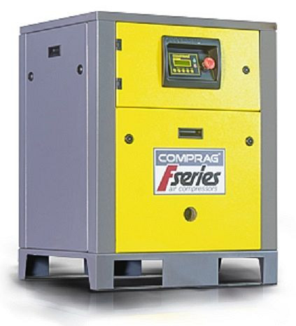 Comprag Schraubenkompressor, F0410, Basisversion ohne Behälter und Kältetrockner, 0,62 m³/min, 10 bar, 11410012