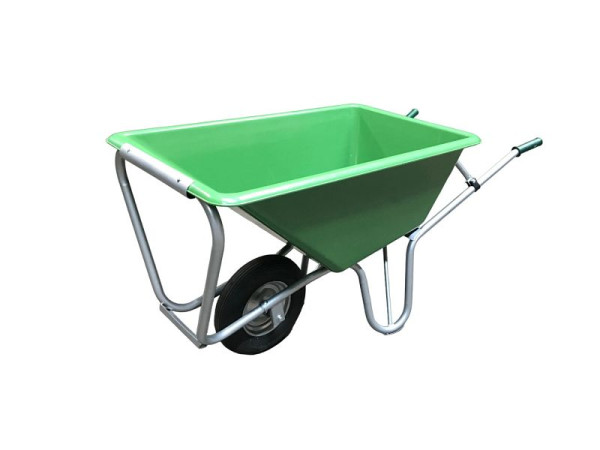 Foxwinkel Großmulden-Schubkarre "Joker" 170 Liter Kunststoffmulde mit 1 Luftrad Kugellager, J 170, 2030174