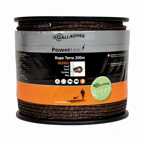 Gallagher PowerLine Cord 200m terra, 063963, 8713235063963