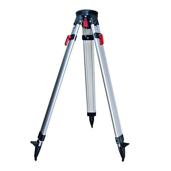 proNIVO Aluminium-Stativ mit flacher Kopfplatte und Schnellklemmung in rot, 201-60-ALQLHD