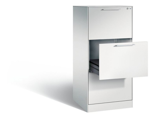 C+P Karteischrank Asisto, H1310xB562xT600mm, Farbe: Lichtgrau, Bügelgriff, 146224-321 S10002