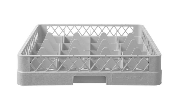 Hendi Gläserkorb für Geschirrspüler, LxBxH: 500x500x104 mm, 16 Fächer, 877043