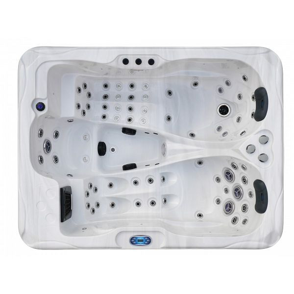 Sanotechnik OUTDOORPOOL+AD+ST MAURITSIUS white marble 210x160x90 cm, SPA18