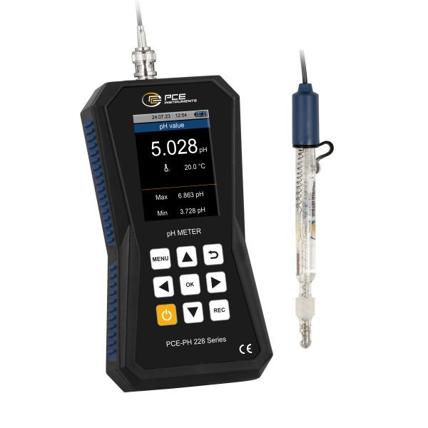 PCE Instruments Hochpräzises pH-Messgerät für Messungen in ionenarmen Medien, PCE-PH 228LAB-LC