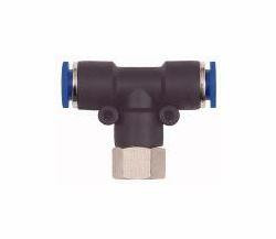 Riegler T-Steckverschraubung mit Innengewinde, drehbar, 109513