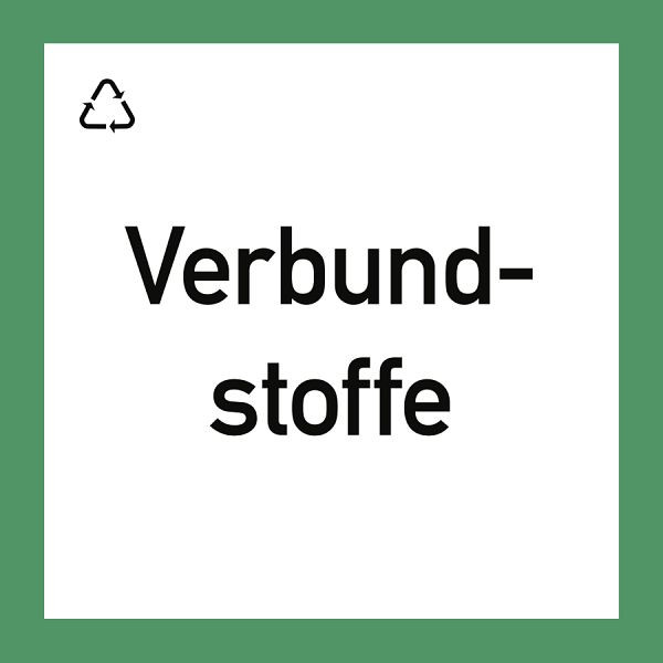 Moedel Wertstoffkennzeichnung "Verbundstoffe", Kunststoff, 300x300 mm, 99168