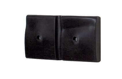 DENIOS Wand-Schutzprofil 500, aus Polyethylen (PE), schwarz, 500 x 50 x 250 mm, Set = 2 Stück, 180156