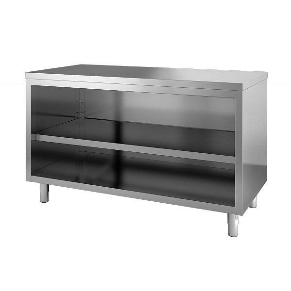 Vaiotec TOPLINE Arbeitsschrank 600 / offen, 40 mm starke Arbeitsplatte, 160x60x85 cm, 10688