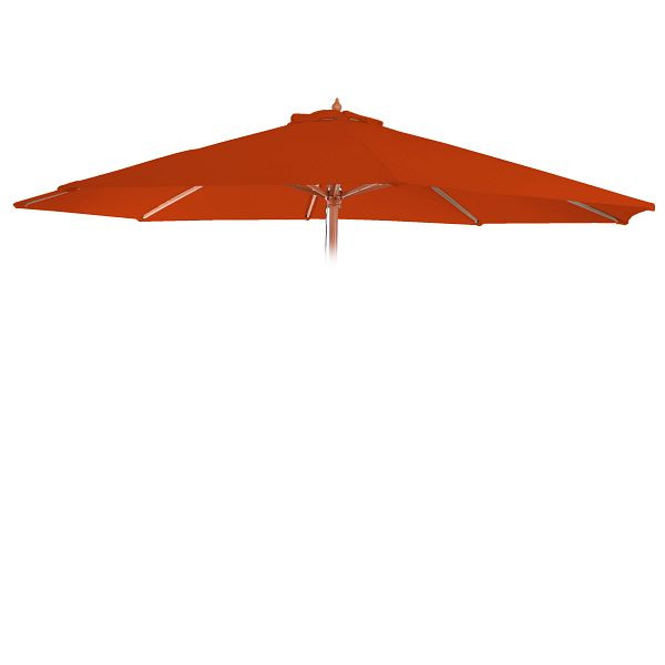 Mendler Ersatz-Bezug für Sonnenschirm Florida, Sonnenschirmbezug Ersatzbezug, Ø 3,5m Polyester 8 Streben, terracotta, 97765