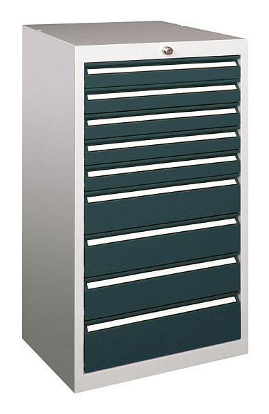 Pavoy Schubladenblock 1000/600/500, Drehdruckzylinderschloss stark, 5x75, 3x125, 1x150, 43453-100-013-910905