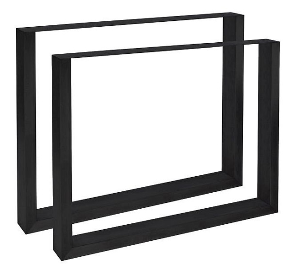 CLP 2x Tischbeine Velden 70 cm, schwarz, 316783, 4251756442187