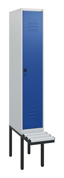 C+P Umkleidespind Classic PLUS, 1950x300x815mm, 7035/5010, Drehriegel, 0800405-10 S10033