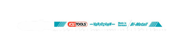 KS Tools Bi-Metall-Stichsägeblatt, 132mm, 1, 8-2,5mm, VE: 5 Stück, 129.3150F