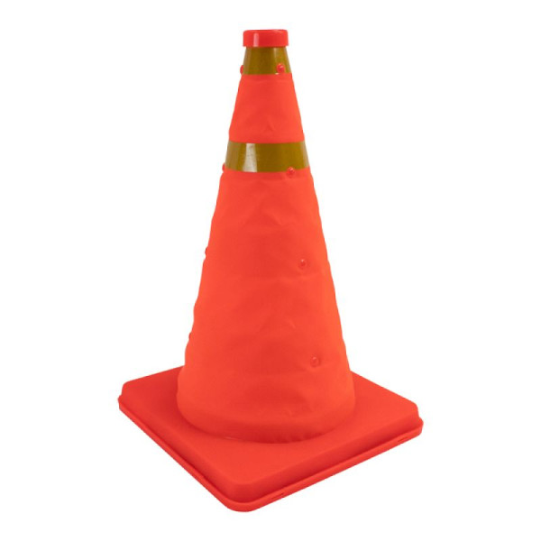 Stein HGS Faltleitkegel -Cone-, Höhe 400 mm, mit integriertem Blinklicht, orange-gelb, 28046