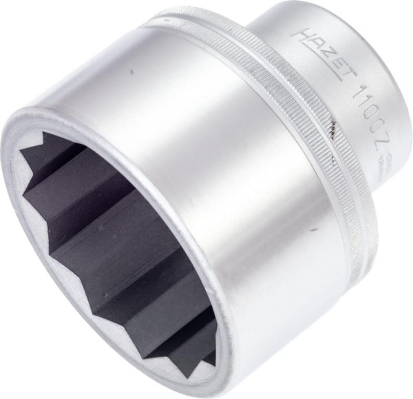 Hazet Steckschlüsseleinsatz, Doppelsechskant, Vierkant hohl 25 mm (1 Zoll), Außen-Doppel-Sechskant Profil, 70 mm, 1100Z-70