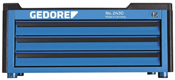 GEDORE Werkzeugtruhe, 345 mm hoch, mit 3 Schubladen, 1888927