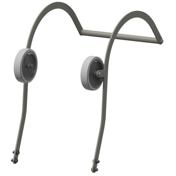 ZARGES Fahrbarer Firsthaken, Dachleiter, 40980, 4003866409808