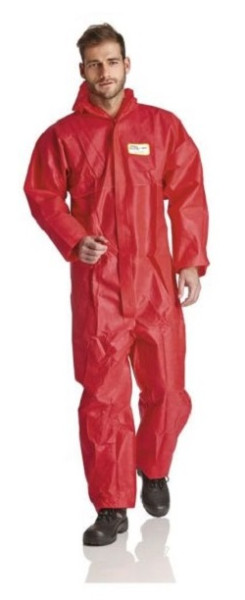 ProSafe Light Einweg-Overall, SMS-Material, Kapuze, rot, Größe 2XL, VE: 50 Stück, SMSR-2XL