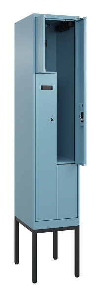 C+P Z-Spind Evolo PLUS, Gestell, 2 Fächer, 2120x400x500mm, 0010/0010, Zylinderschloss, 0490337-122 S10048