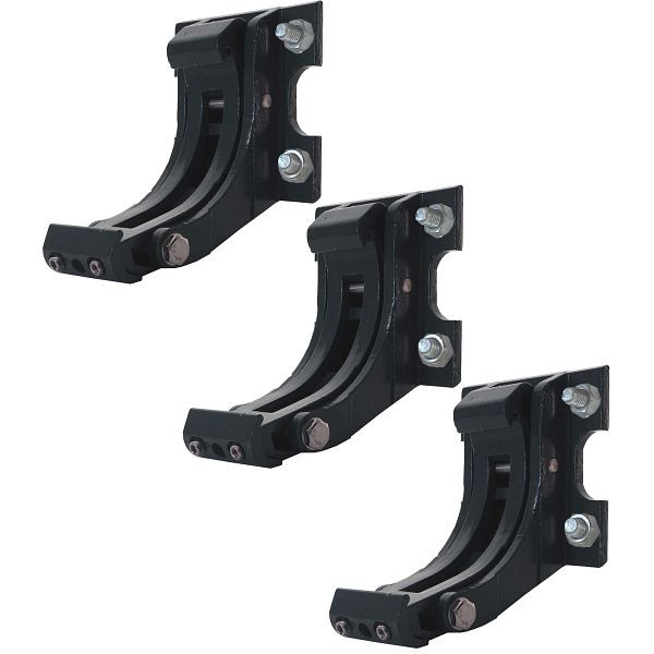 Mendler 3er-Set Wandhalterung für Markise T124, Wandkonsole Wandmontage Adapter, anthrazit, 58312